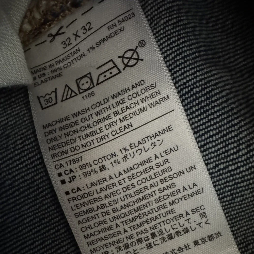 Banana Republic Athletic Fit Dark Wash Stretch Denim Jeans Mens Size 32x32 Pants